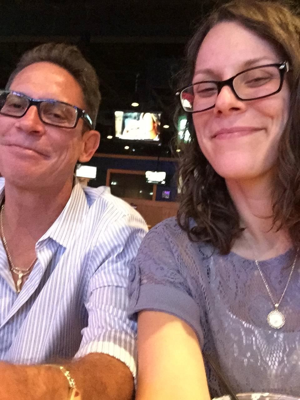 Enjoying quality time with my daughter